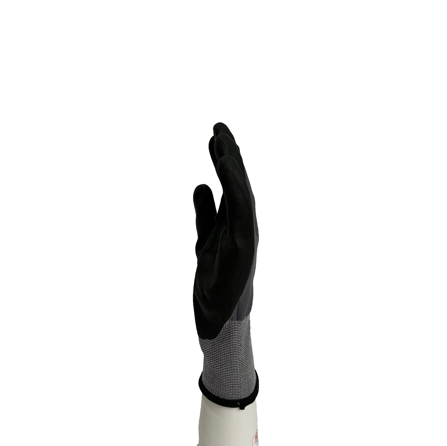 15 needle gray nylon spandex palm immersed nitrile foam