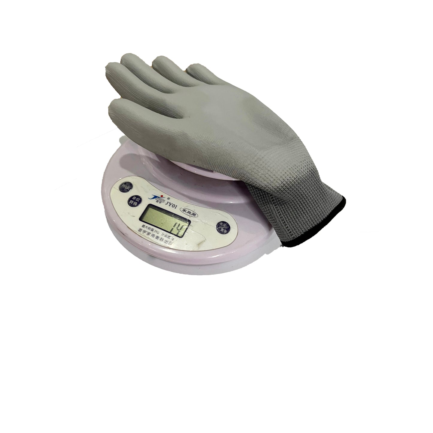 13 needle gray polyester palm dipped gray Pu