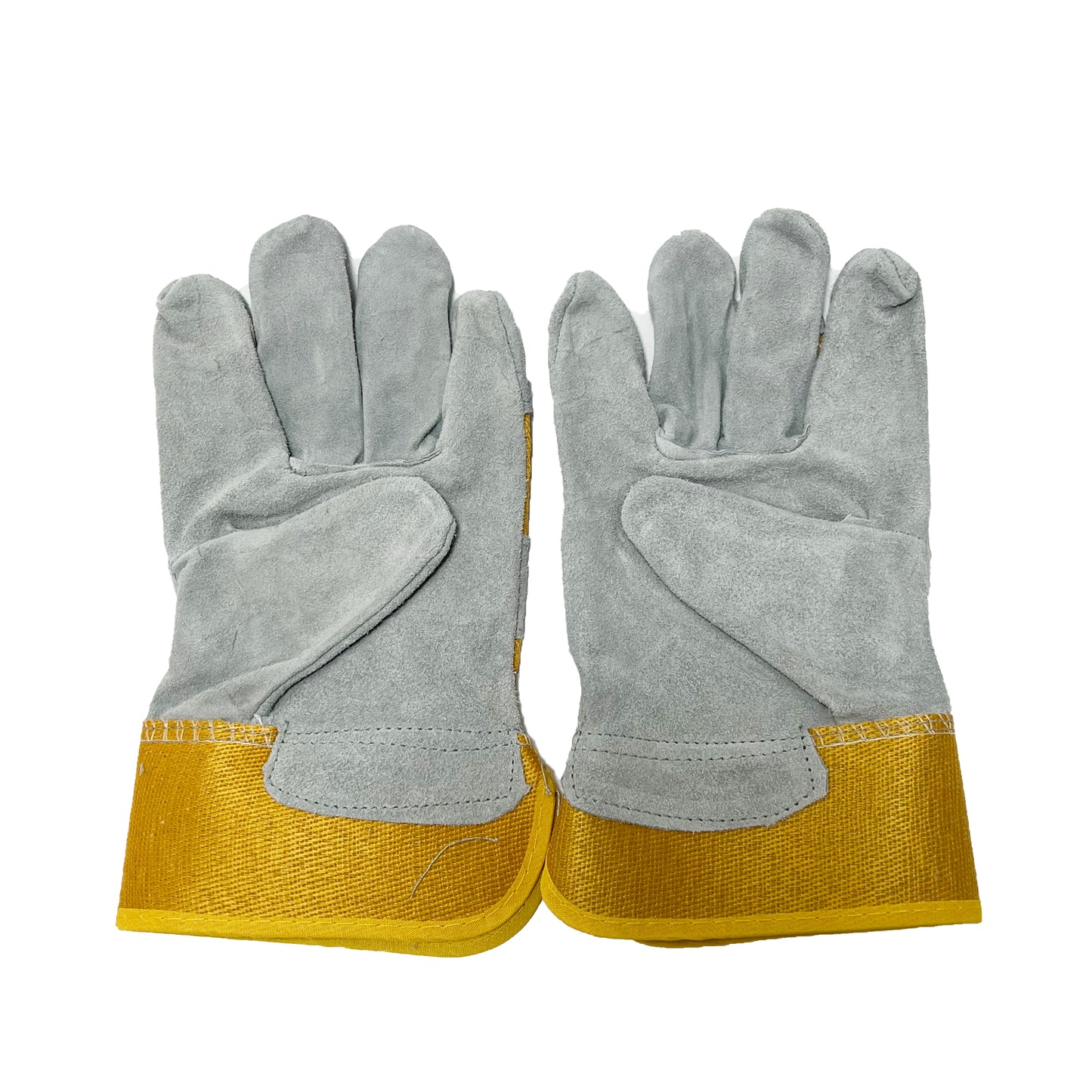 PRO-HAP201906 Yellow sloping leather welding gloves