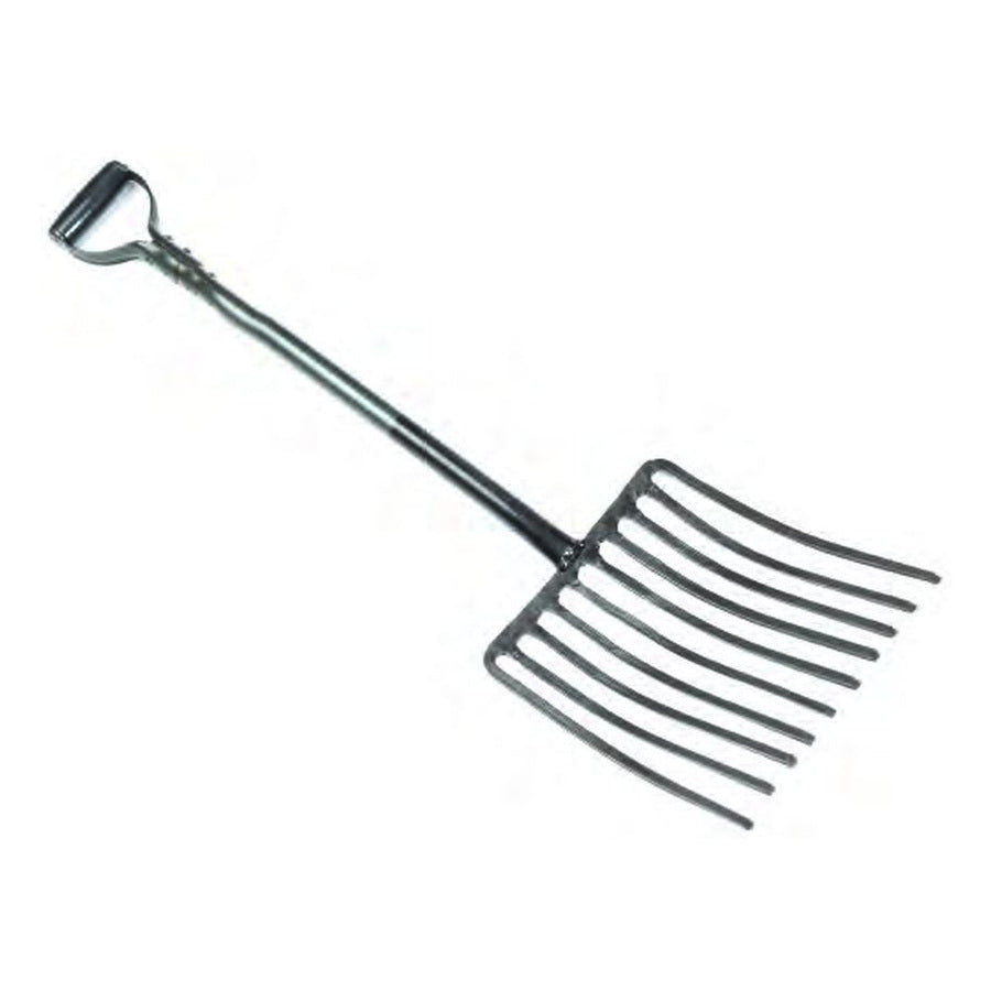 Stable, Manure and Peanut Fork - Steel shaft, metal hilt 6 prong PRO-GA-FRK 00130