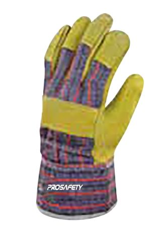 PRO-HAP201906 Cowhide patchwork leather gloves， Work gloves，safety gloves，gloves