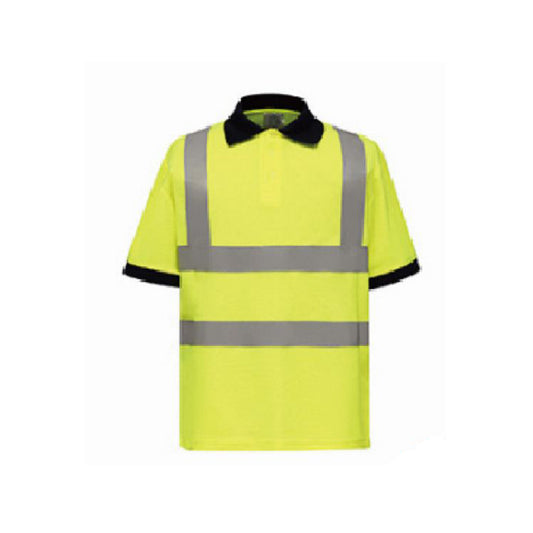 PRO-TU401311 Polo shirt with reflective strip，reflective vest，Reflective short sleeved shirt